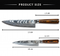 Preview: Wolfblood Zeuß Santoku Damastmesser Küchenmesser LH Lifestyle Kochmesser